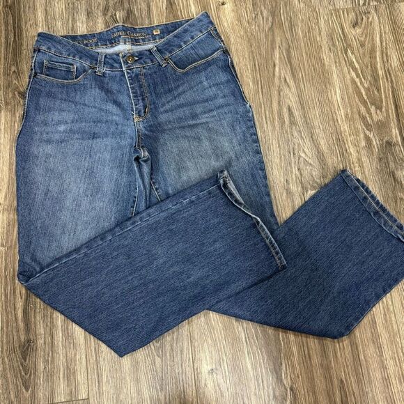 Faded Glory Curvy Boot size 8 Denim Jeans - Picture 1 of 5